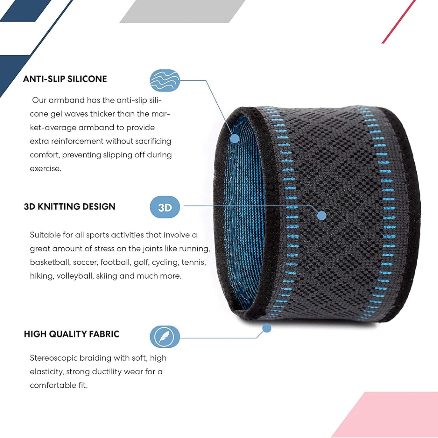 Diabetes Arm Band for Insulin Pod Monitoring Systems (XS-S)