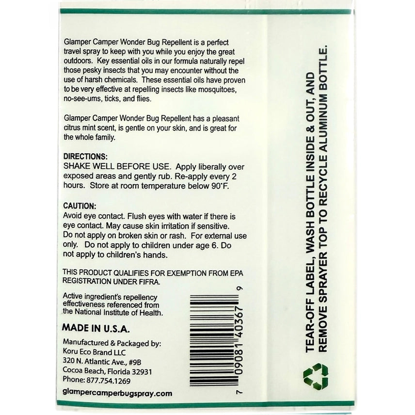 Glamper Camper Wonder Bug Spray