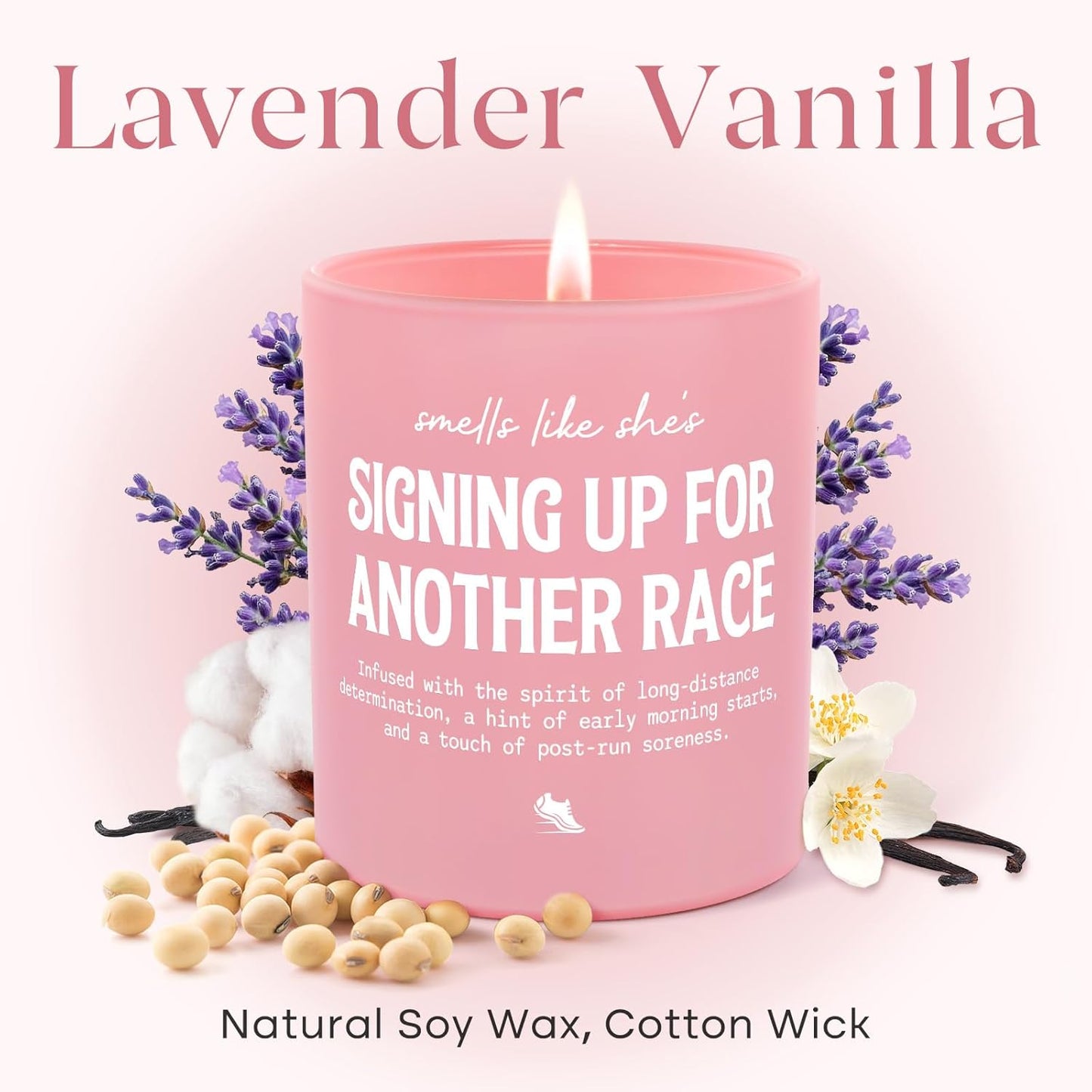 Gift candle for runners