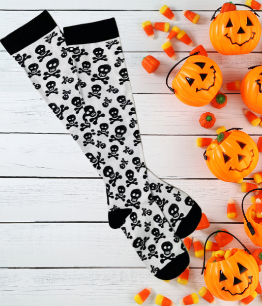 Skull compression socks